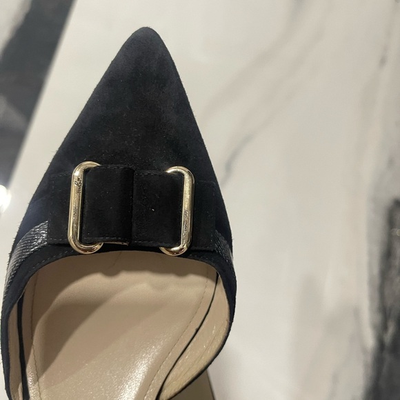 Mía becar Black Stiletto Heels with Pointed Toe size 39 1/2 - Picture 4 of 8